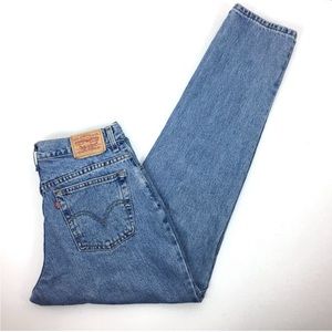 Levi's Women's 550 Jeans Relaxed Taper Leg High Rise Mom Jeans size 12 Long